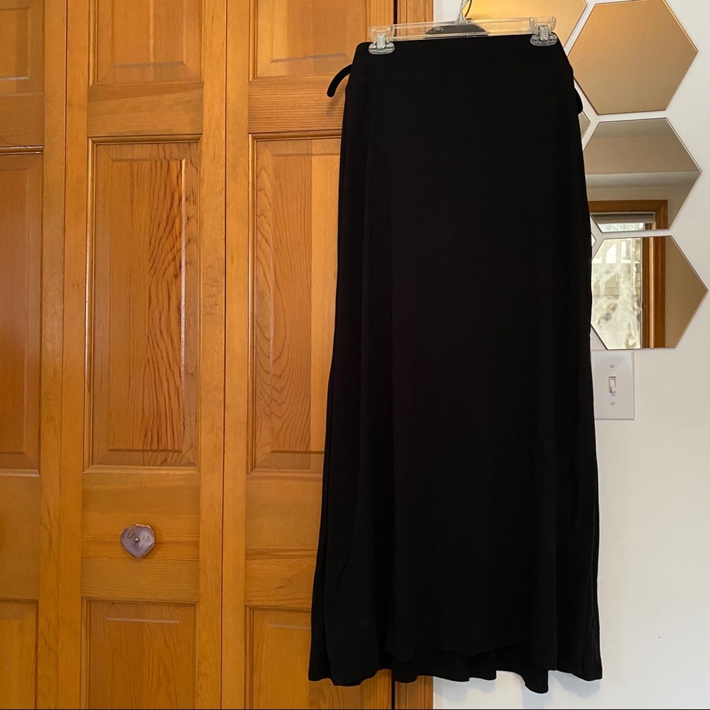 Black maxi skirt